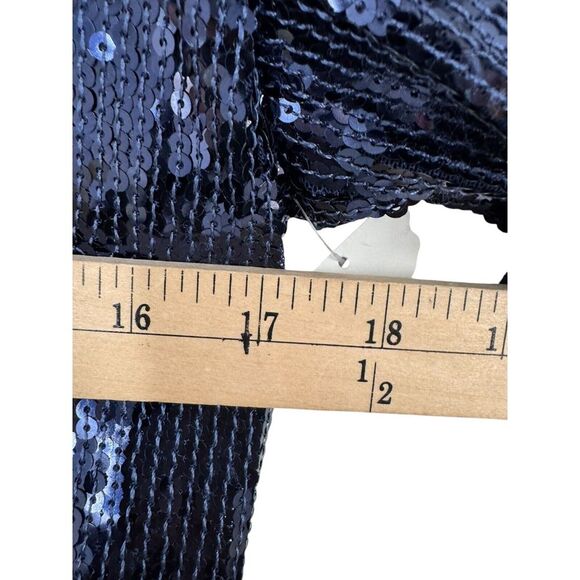 Free People Women's Navy Sophie Sequin A-Line Style‎ Mini Dress Size Small FLAW - Picture 9 of 10